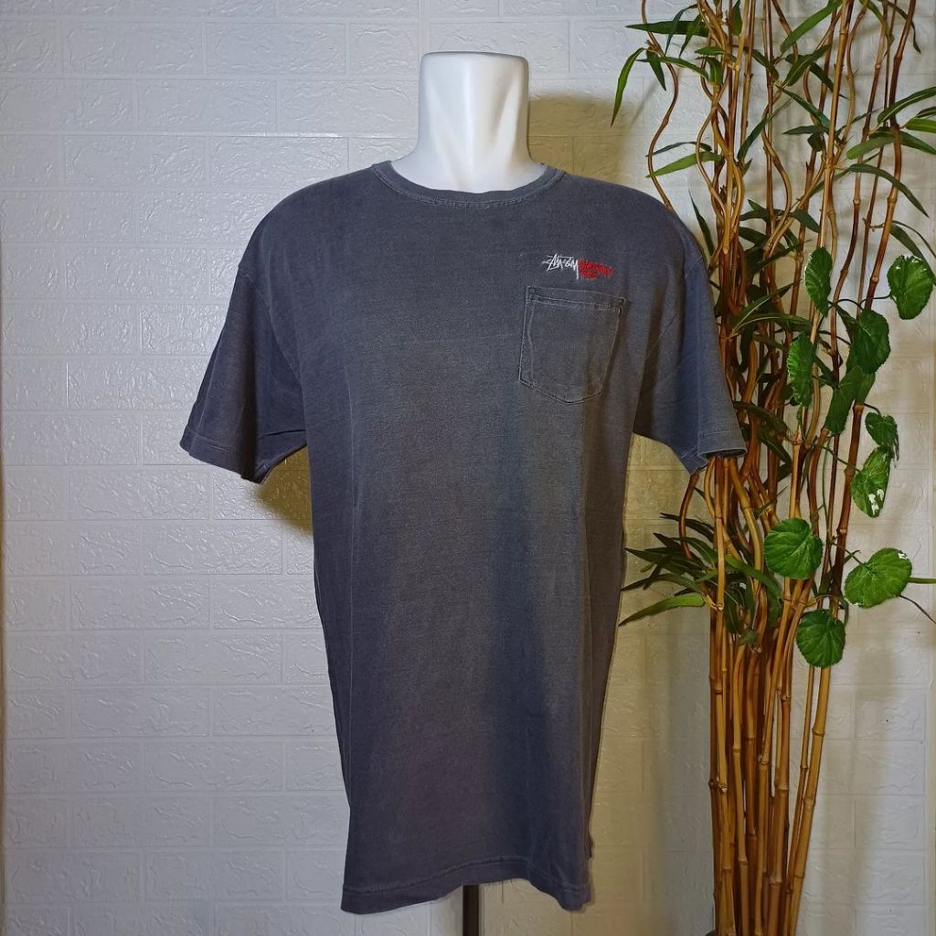 KAOS STUSSY HARUJU TOKYO POCKET, SIZE L FIT XL (SECOND BRANDED) TS0107