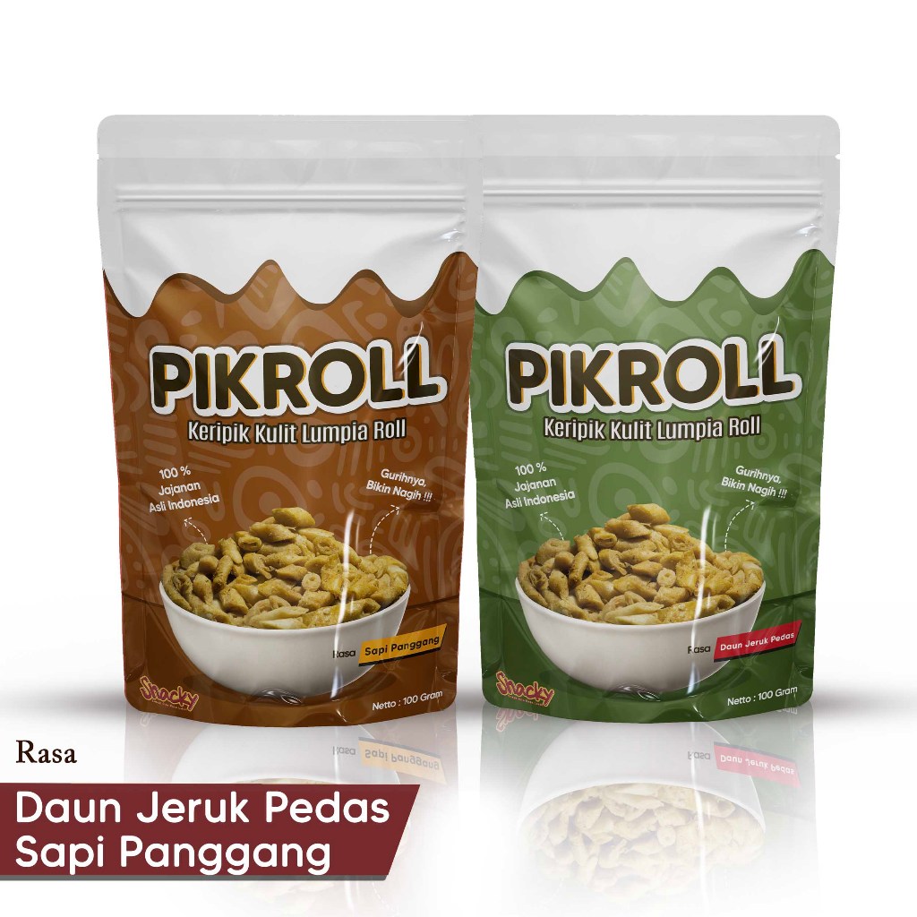 

Keripik Kulit Lumpia Roll Rasa Sapi Panggang & Daun Jeruk Pedas