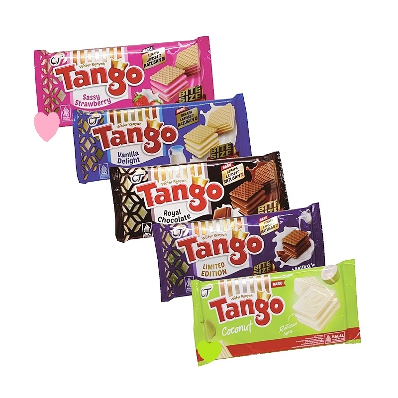 

WAFER TANGO 35 gram ROYAL CHOCOLATE SASSY STRAWBERRY MILKY COKELAT COCONUT VANILA COKLAT VANILLA KILOAN DUS 2000 MURAH TERMURAH DISKON GROSIR ENAK SNACK CEMILAN ANAK MAKANAN RINGAN BISKUIT KUE 35gr