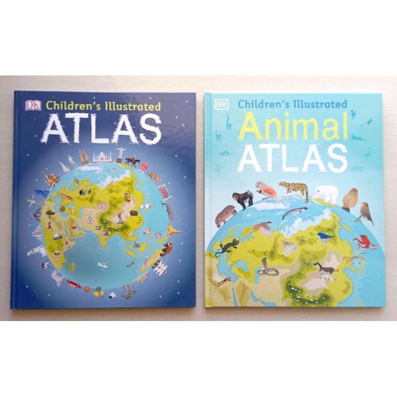 DK Childrens Illustrated Atlas  Animal Atlas Hardcover ART F2D7