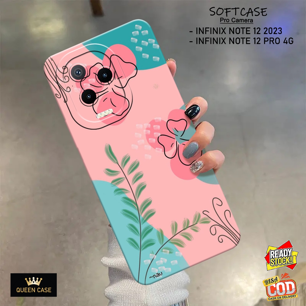 Case Hp INFINIX NOTE 12 2023 , INFINIX NOTE 12 PRO 4G Terbaru - Fashion Case BUNGA - Casing Hp INFIN