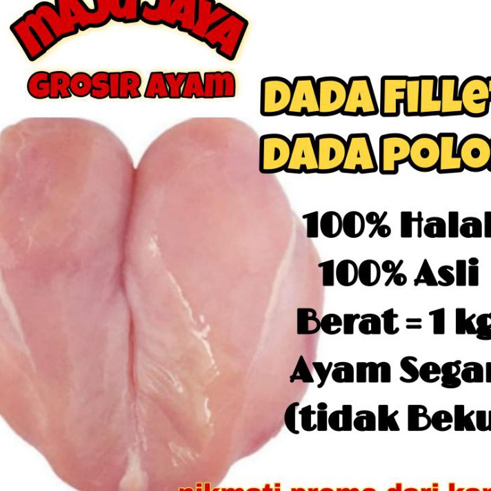 

Terbaru DADA FILLET 1KG DADA POLOS DADA AYAM TANPA KULIT AYAM MURAH AYAM BERKUALITAS AYAM SEGAR