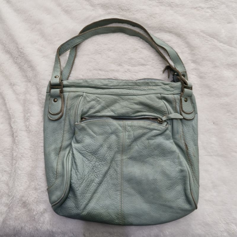 Tas bahu tote kulit Le Sands Mint cantik