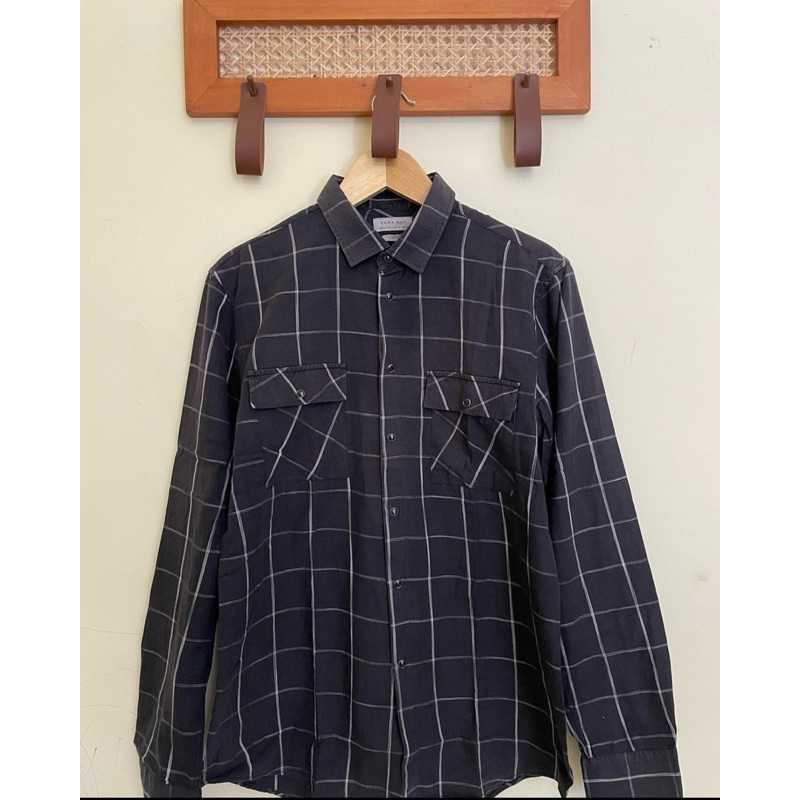 PRELOVED KEMEJA PRIA ZARA MAN | FLANEL PRIA | ATASAN PRIA | LSI60