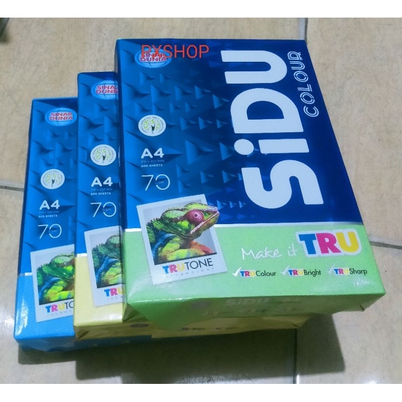 

Kertas HVS Warna A4-70 gr