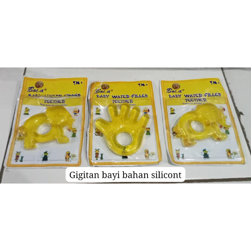 Mainan gigitan bayi Motif teether bayi lembut