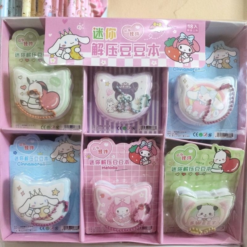 

1 BOX NOTEBOOK GANTUNG SQUISI SANRIO
