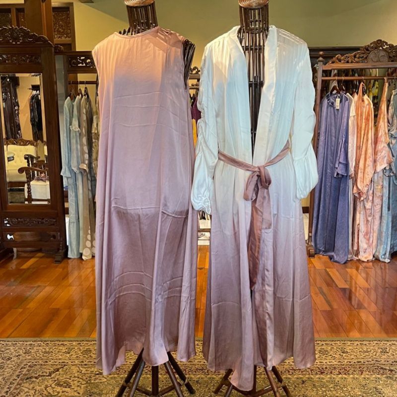 Evita Set Outer Cardi + Inner Dress by Dian Pelangi LIMITED EDITION Setelan Busana Muslim Gamis Long