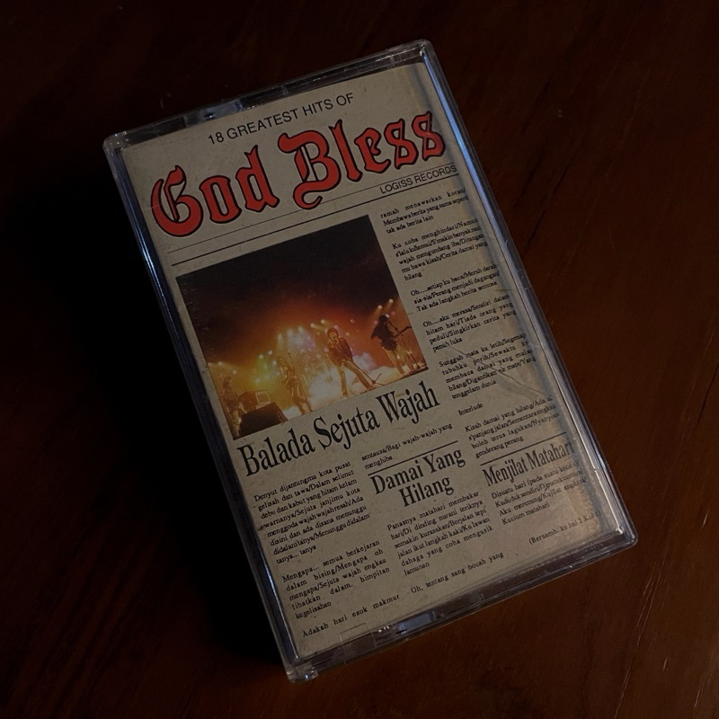 kaset pita god bless 18 greatest hits of
