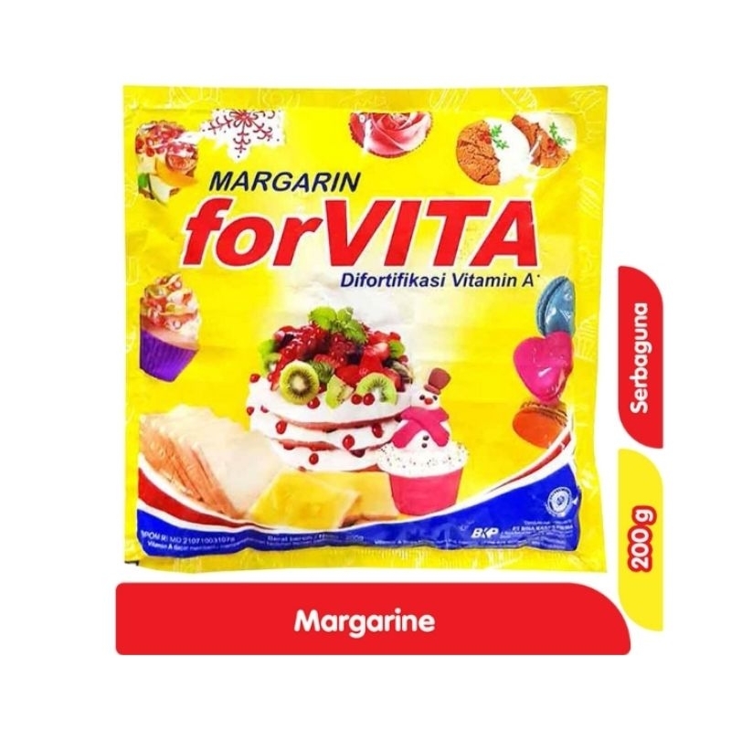 

Forvita Margarine Sachet Serbaguna 200gr Margarin forvita 200g