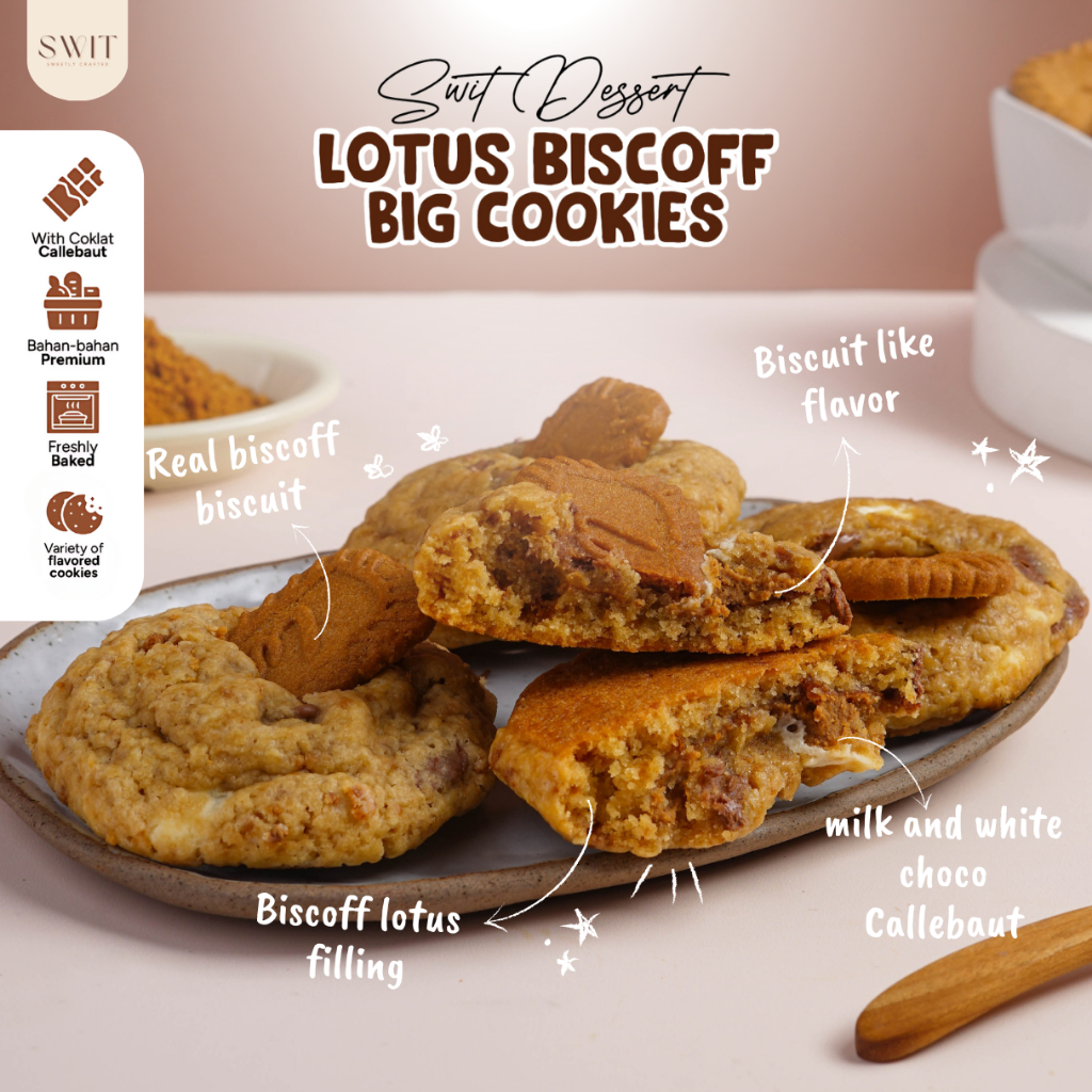 

Soft Baked Lotus Biscoff Cookies Kue Best Seller Camilan Cemilan Manis Enak Viral Homemade by Swit Dessert