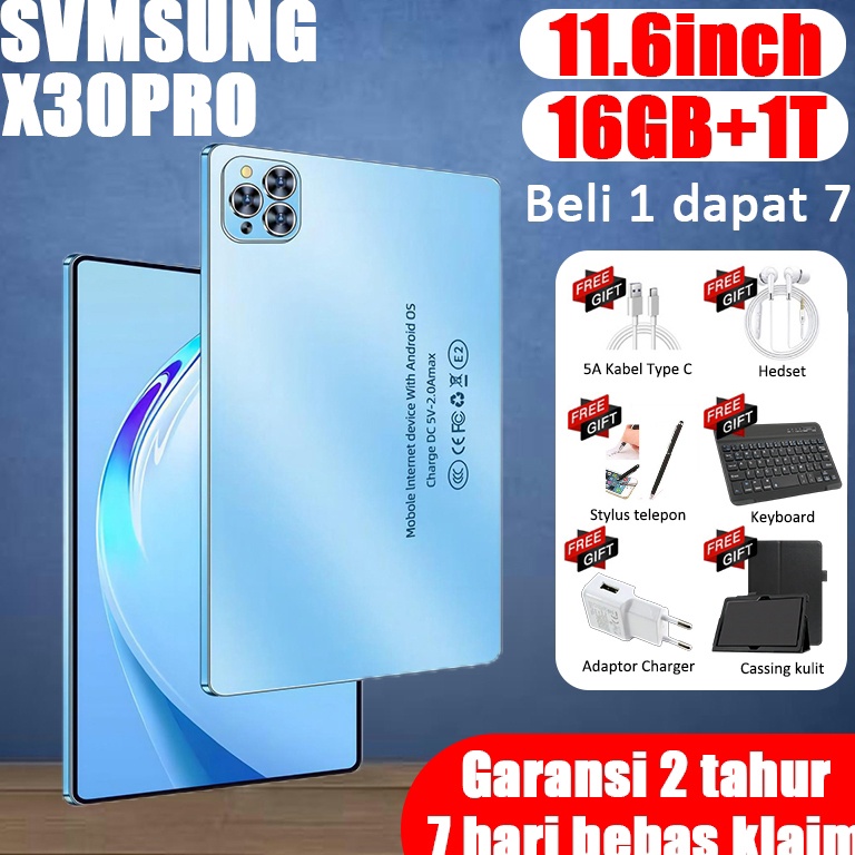 ART I24C 224 Tablet Android Baru X3pro PC Tablet Murah 5G 116inch RAM 16GB1T ROM Anak Android Svmsung Galaxy tab Pro11 Oppo Xiomi Pad Ipad Second Original Wifi Only Layar Mobil Ipet Tab HP Promo Cuci Gudang Asli WIFIS9pro11s8samsung