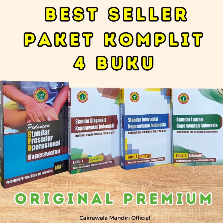 4 buku PPNI SDKI SIKI SLKI dan SPOK ORIGINAL PREMIUM ART R1B9