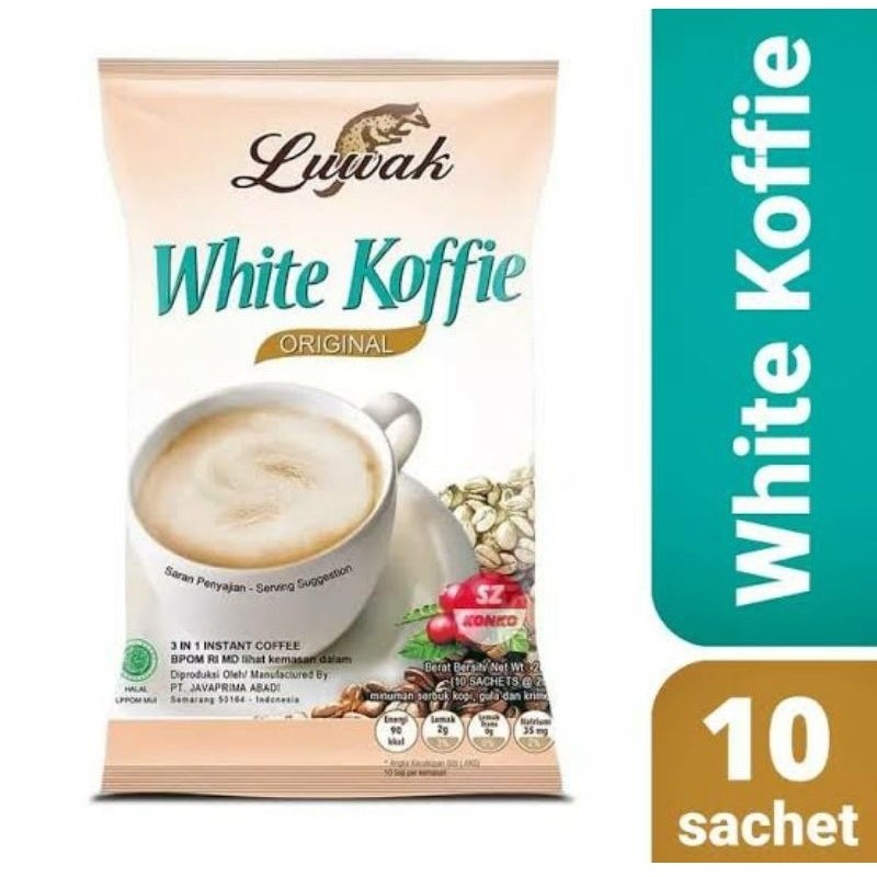 

Kopi Luwak white Coffie 20g RENCENG ( ISI 10)