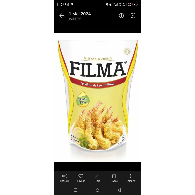 

Minyak Goreng Kemasan Filma