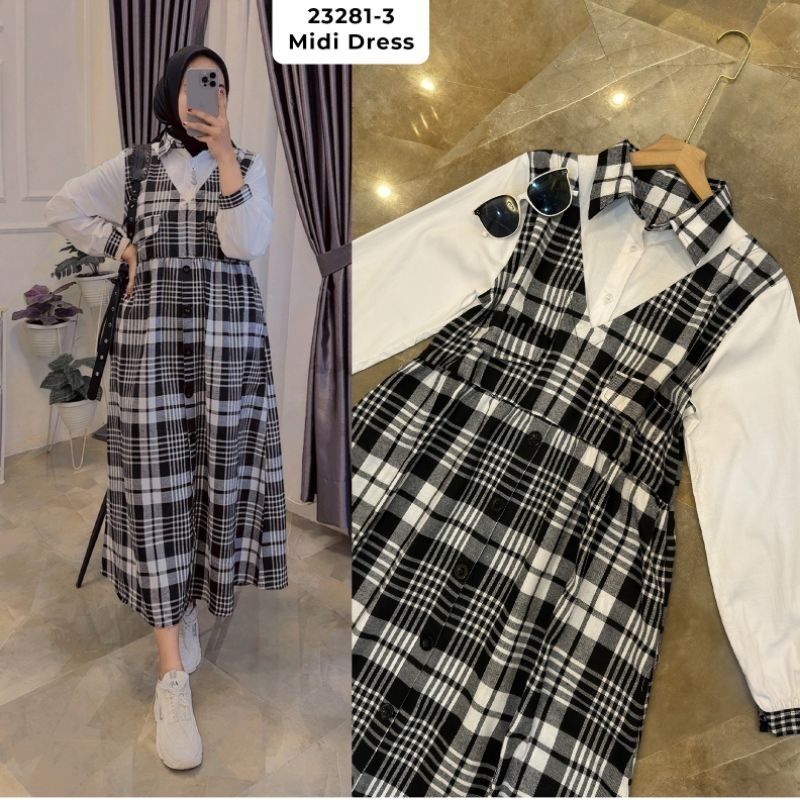 MIDI KOTAK FLANNEL/DRESS PREMIUM BY EXTU