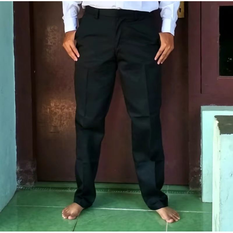celana panjang kerja pria/celana panjang hitam pria