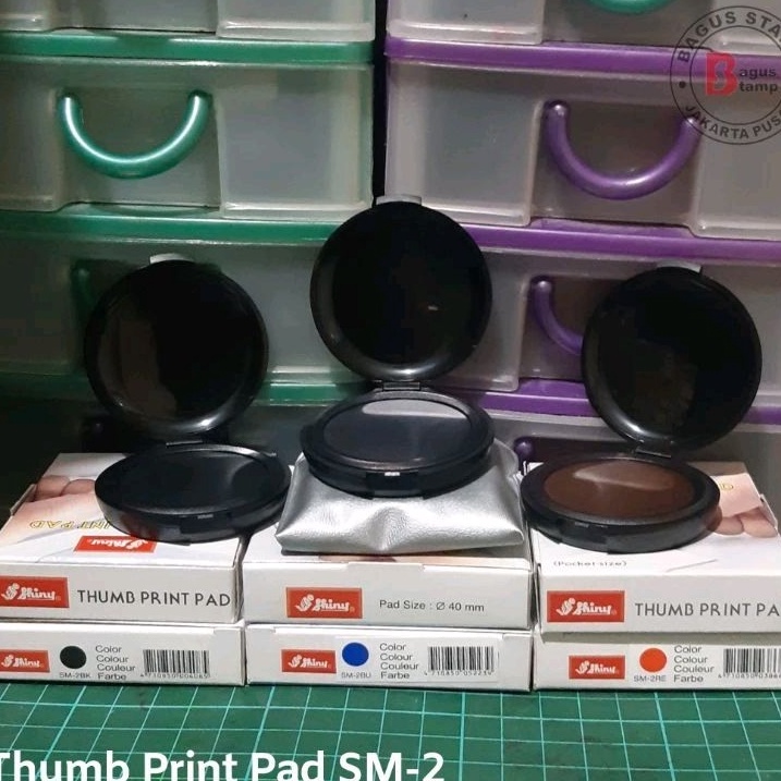 

Thumb Print Pad SHINY SM 2A SM2A SM2A Cap Jempol Sidik Jari Notaris Fingerprint pad ART W5I2