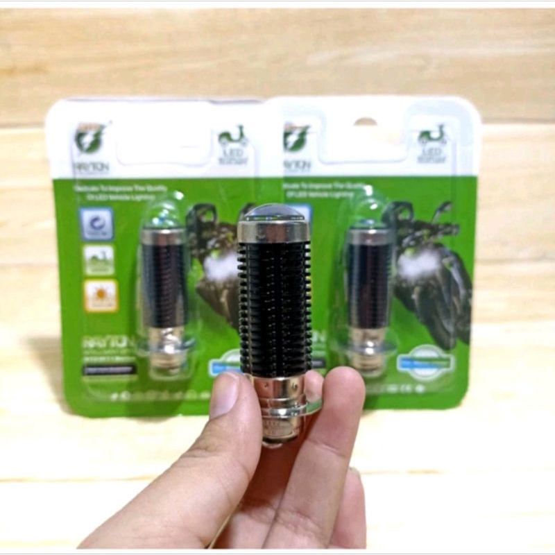 Lampu LED Rtd 2 Sisi H6 2 Warna Putih Kuning Super Terang