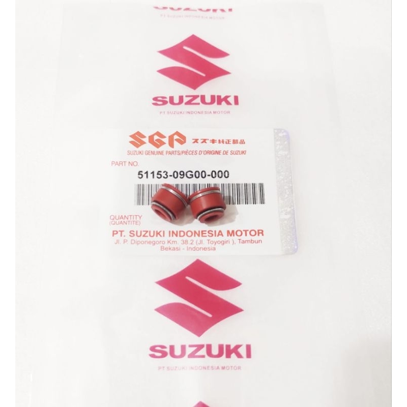 SEAL SIL KLEP SMASH SHOGUN 110 125 SP SPIN NEX HAYATE ORANGE SUZUKI BEBEK MATIC ASLI THAILAND 1SET 2