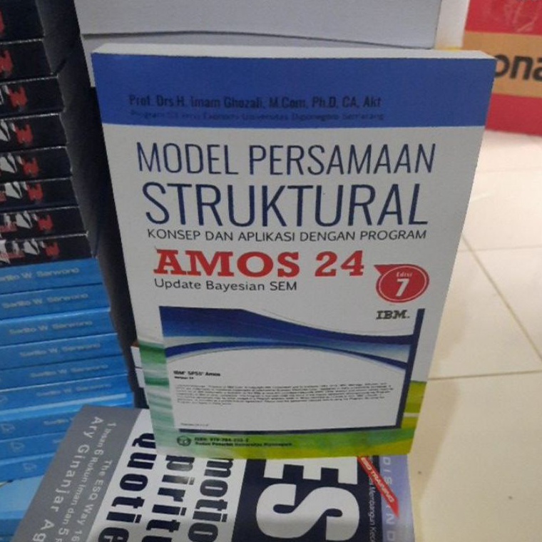 Model Persamaan Struktural AMOS 24 edisi 7 IBM By Imam Ghozali ART B6F7