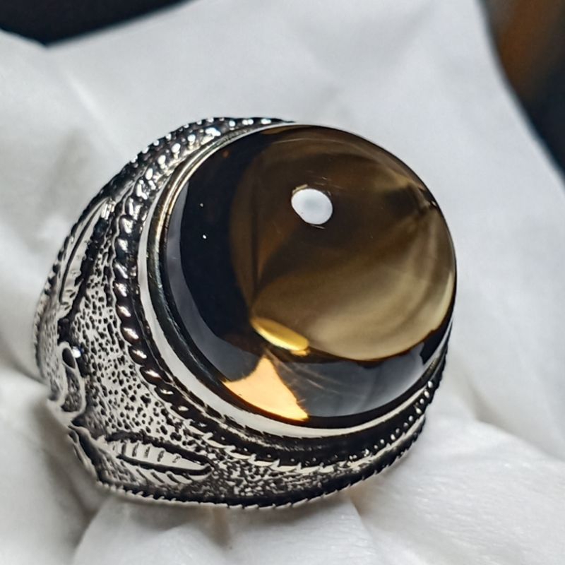 Batu Kecubung Teh Asli - Smokey Quartz. Bukan Bacan Doko Totol