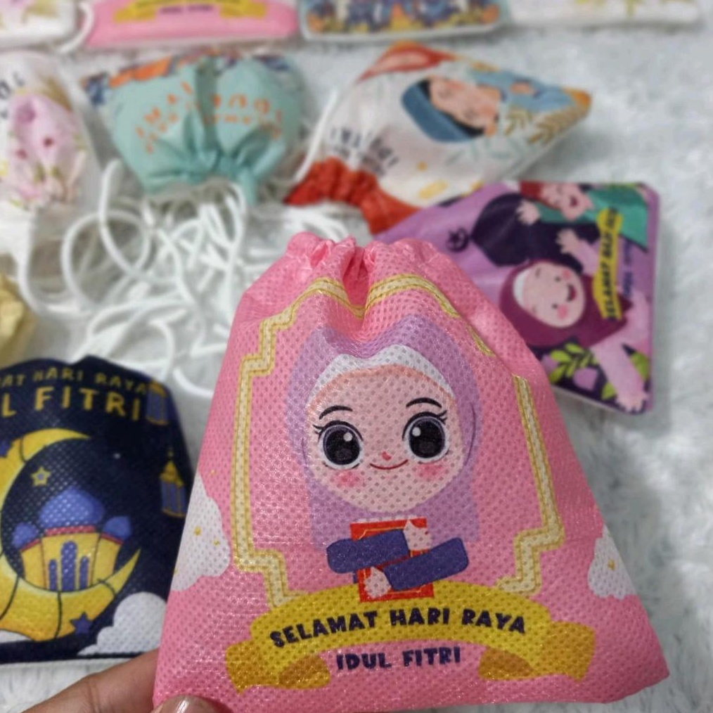 

12PCS Amplop Pouch Serut Viral 224 Pouch Serut Lebaran ART C5Y9