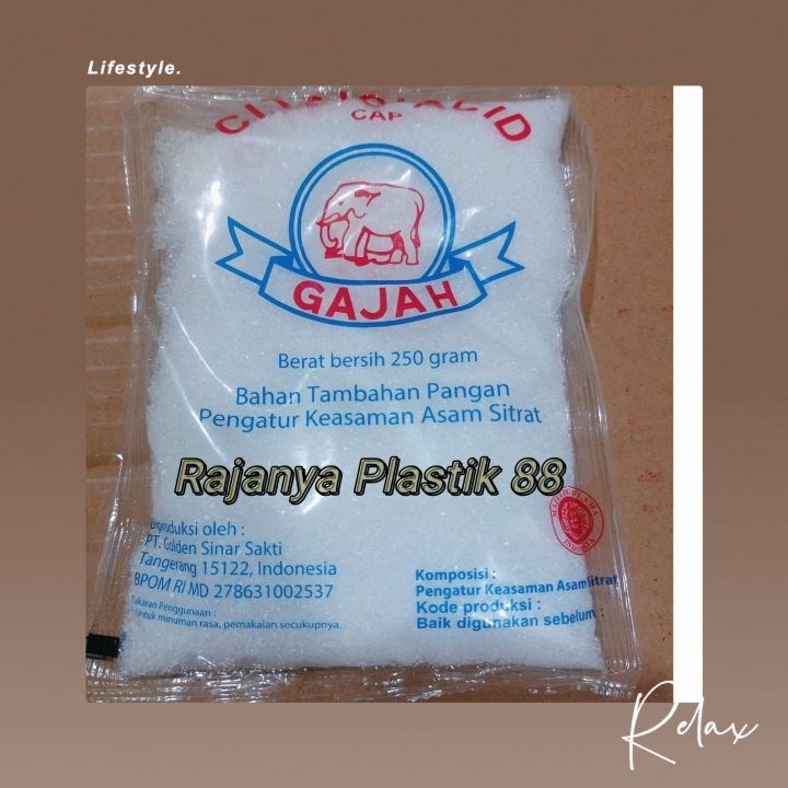 

77 Gajah Citric Acid 25gr Asam Sitrat