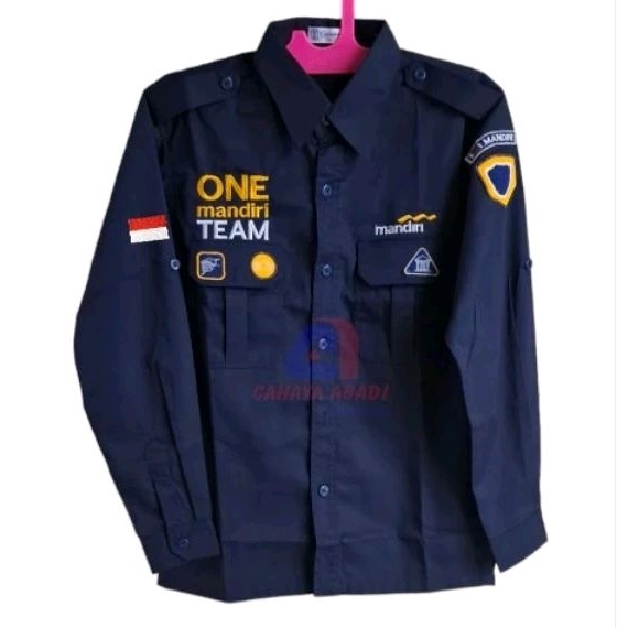 Kemeja Bank Mandiri One Team Baju Bank Mandiri One Team