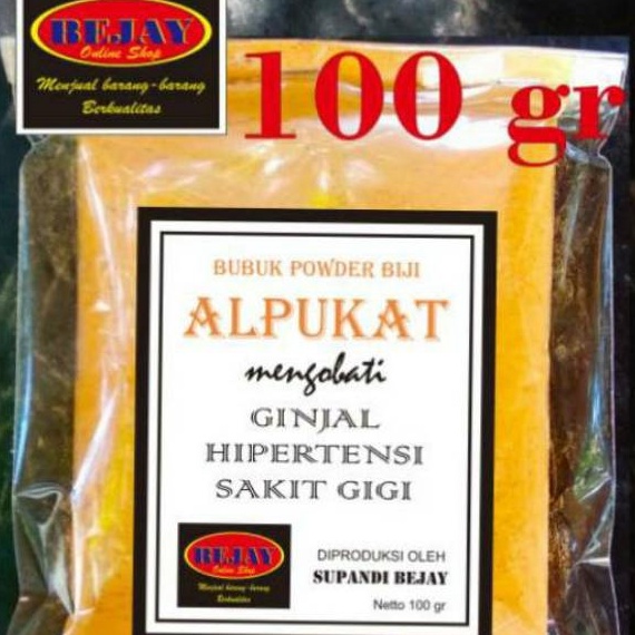 

Free Ongkir Bubuk BIJI ALPUKAT MURNI 1gr utk GINJAL SAKIT GIGI