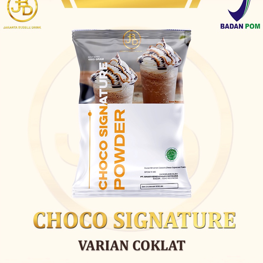 

Ready Stok Bubuk Minuman Premium CHOCO CARAMEL CHOCO SIGNATURE Jakarta Bubble Drink BPOMHALAL