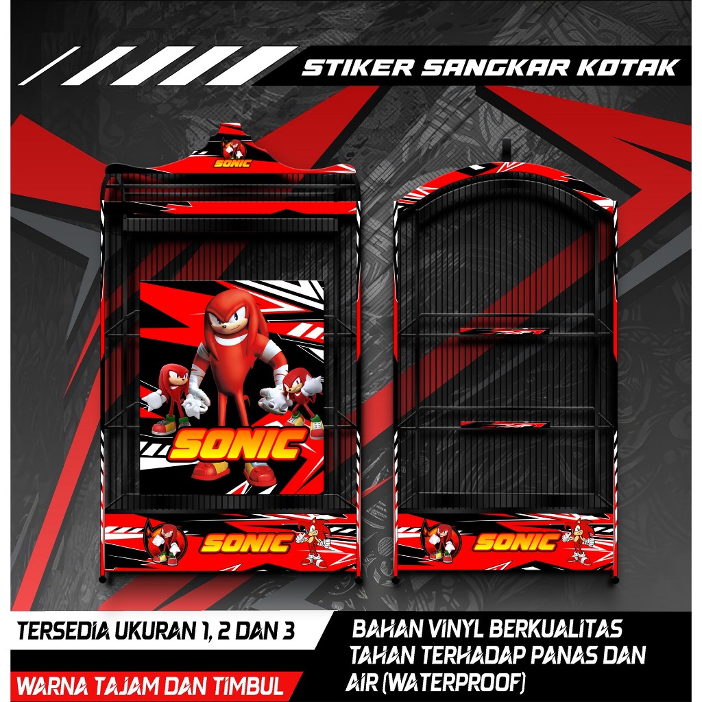 

Stiker Decal Sangkar Burung Kotak, Kosan, Koper, Kenari, Cendet, Cucak Ijo, Desain Sonic, Anti Air
