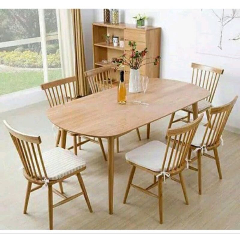 1 set Meja Kursi Makan,6 Kursi Singgel,1 Kursi Panjang,1 Meja / Invoice