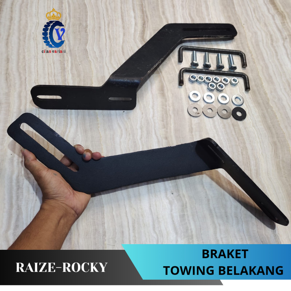 Braket Towing Dudukan Tanduk Belakang Mobil Raize Rocky