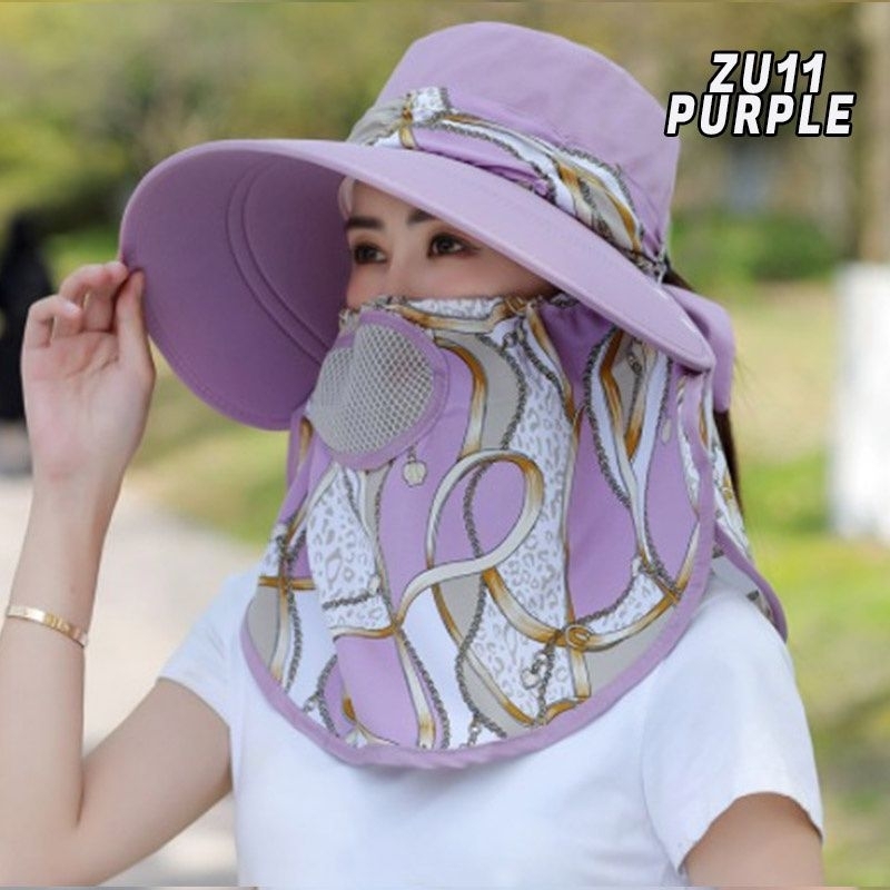 TOPI VISOR WANITA MOTIF / TOPI CADAR BERKEBUN / TOPI PANEN JAGUNG
