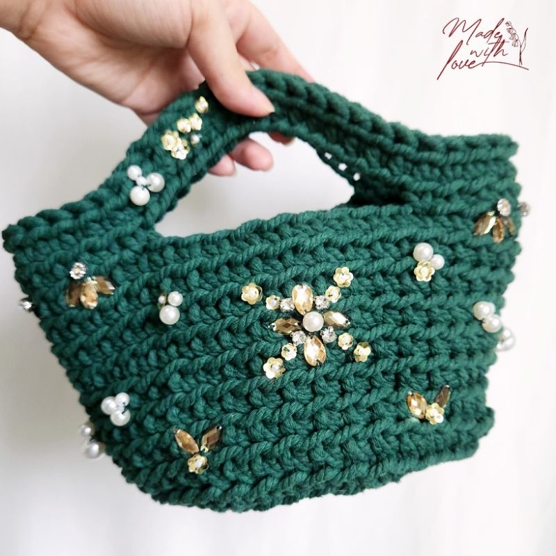Emerald Crochet Bag Payet