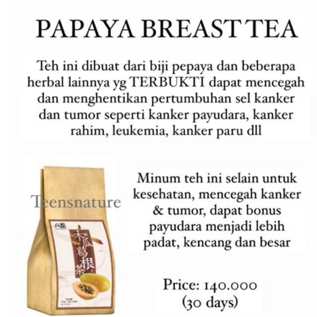 

Papaya Breast Tea PENANG