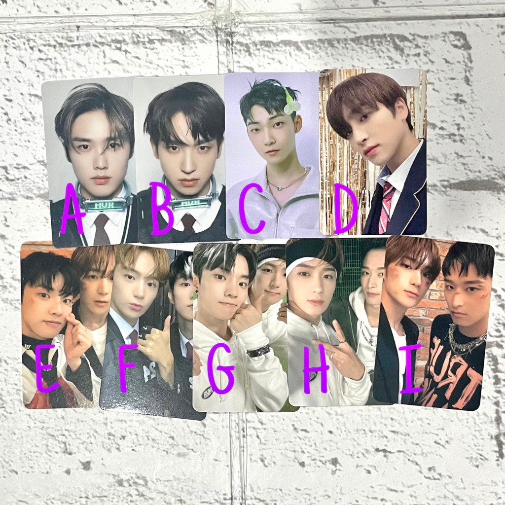 THE BOYZ Sangyeon Jacob Hyunjae Juyeon Kevin Q Changmin Photocard id maverick the star magazine bene