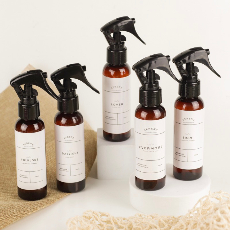 Linen & Room Spray Serene - Antibacterial - Parfum Linen - Parfum Ruangan