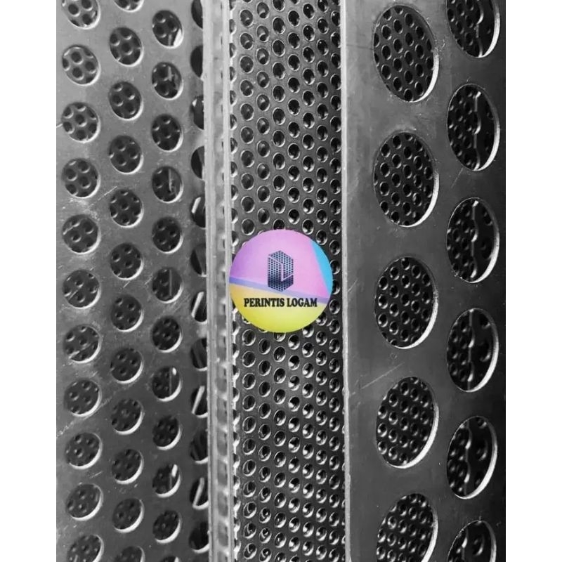 Plat Lubang Besi Perforated 5mm Lubang 6:8:10:12 mm 1.2 x 2.4 Meter