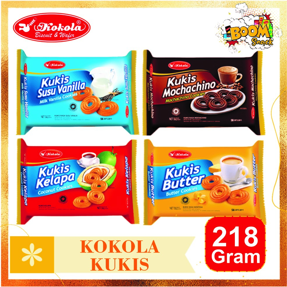 

Kokola Kukis 218g (Milk vanilla, butter, coconut ) /Kokola Cookies 218g