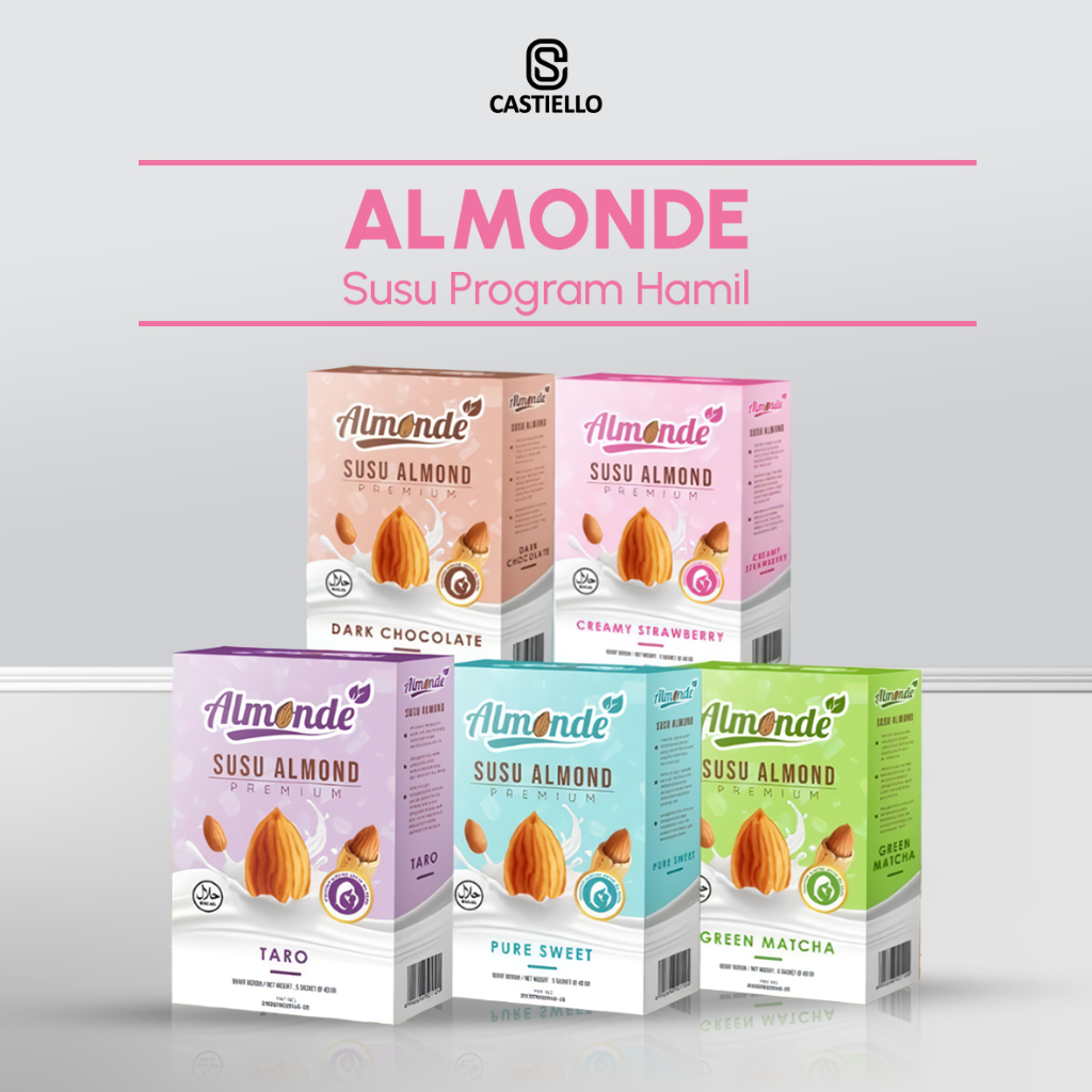 ALMONDE PREMIUM ALMOND untuk ibu hamil & Program Hamil / Almonde Susu Ibu Hamil / Almonde Susu