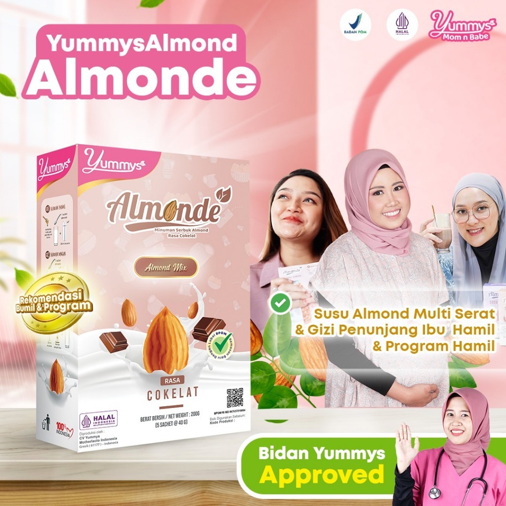 Almonde Almond untuk Ibu Hamil & Program Hamil / Almonde Susu Ibu Hamil / Almonde Susu RB11