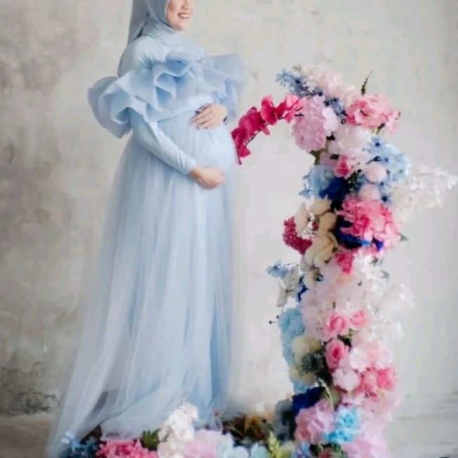 Sewa Maternity Dress Bianca Blue