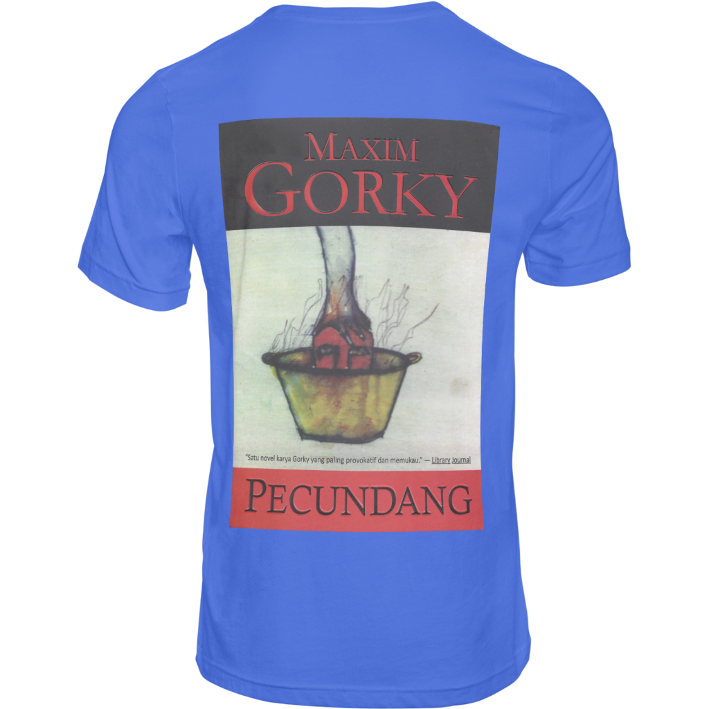 Kaos Buku Maxim Gorky Pecund4ng - Kaos Pria Wanita Distro Premium Katun Combed 24s