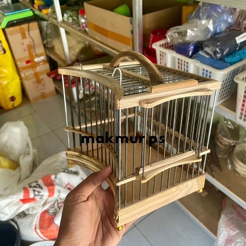 sangkar untul 2 in 1 sangkar untul kayu hellopet pcmi pleci