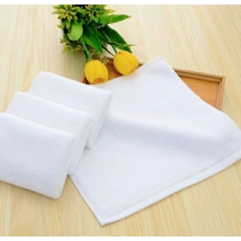 HANDUK SAPU TANGAN PUTIH UK 25X25CM