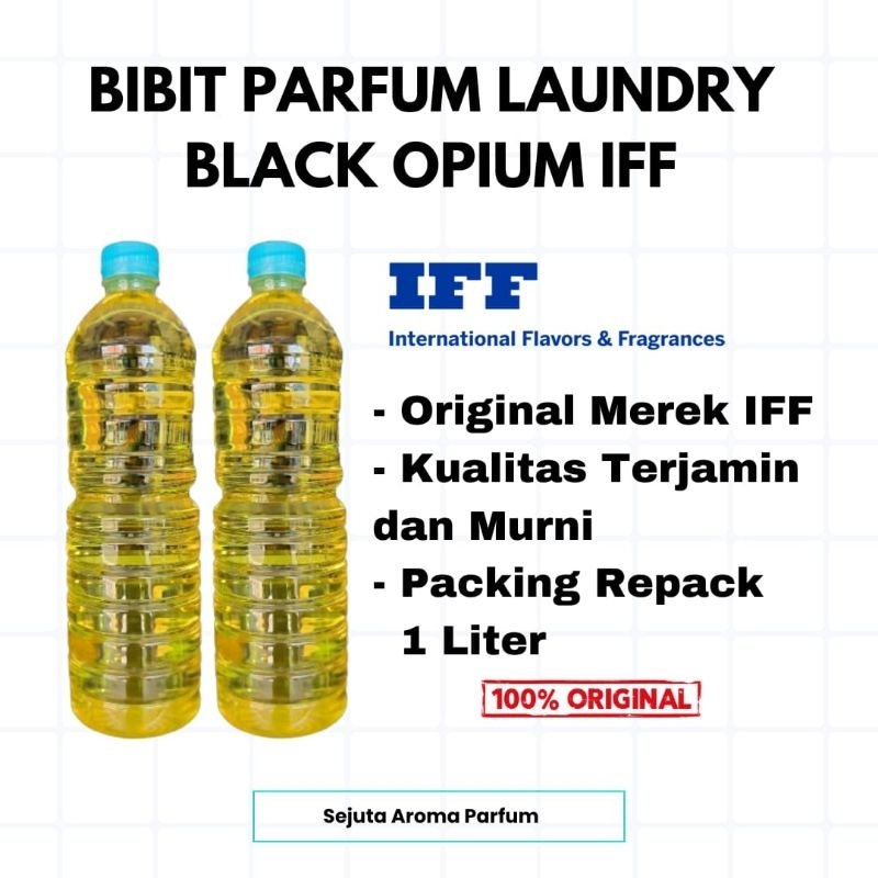BLACK OPIUM (BIBIT PARFUM LAUNDRY) ORIGINAL IFF UK.1 Ltr