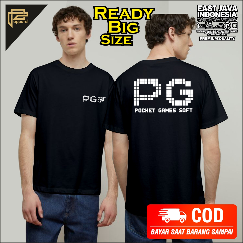 baju kaos PG soft PGS slot game pragmatic play bahan adem big size jumbo