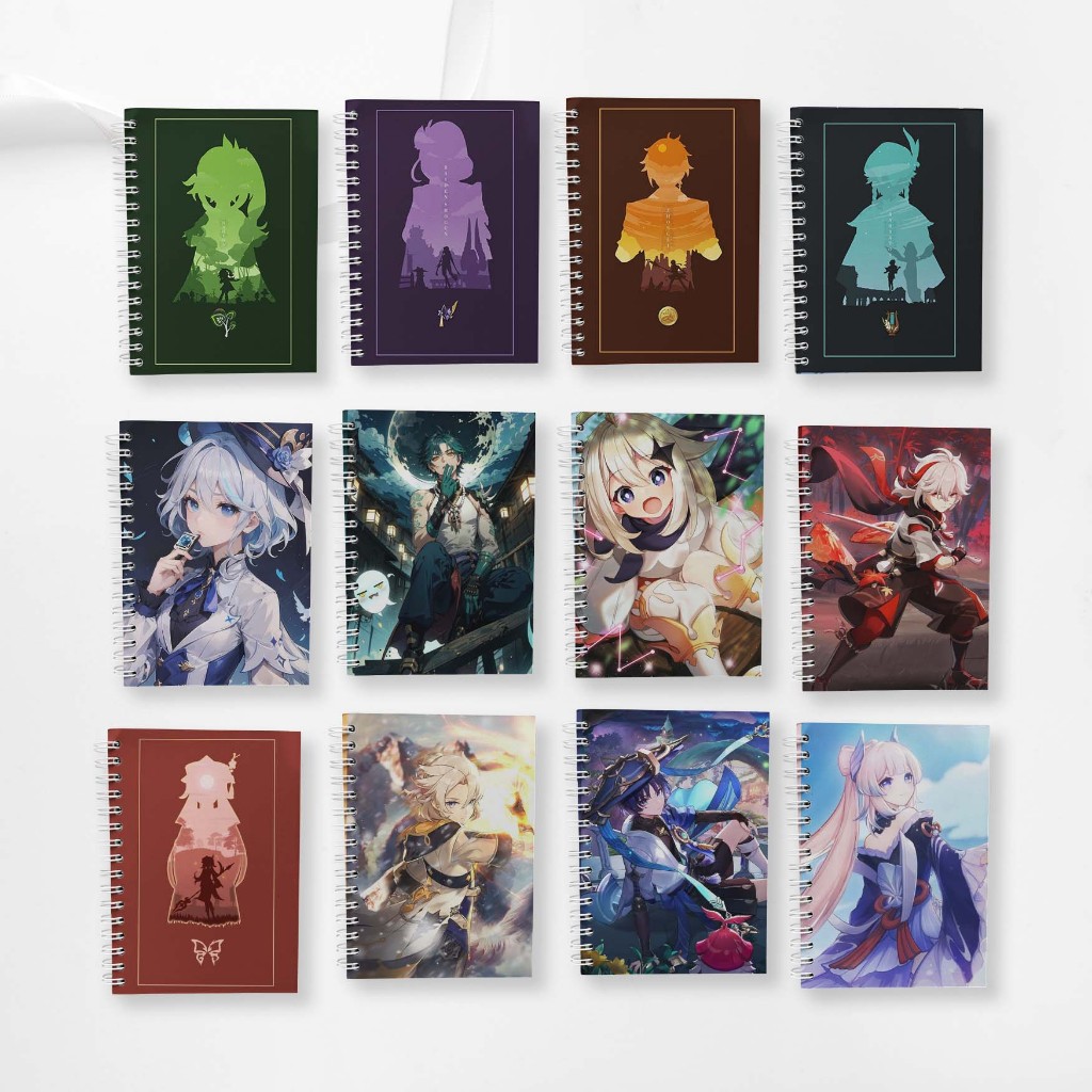 

Note Book Spiral A5 (14.8 cm X 21 cm) Edisi Genshin Impact